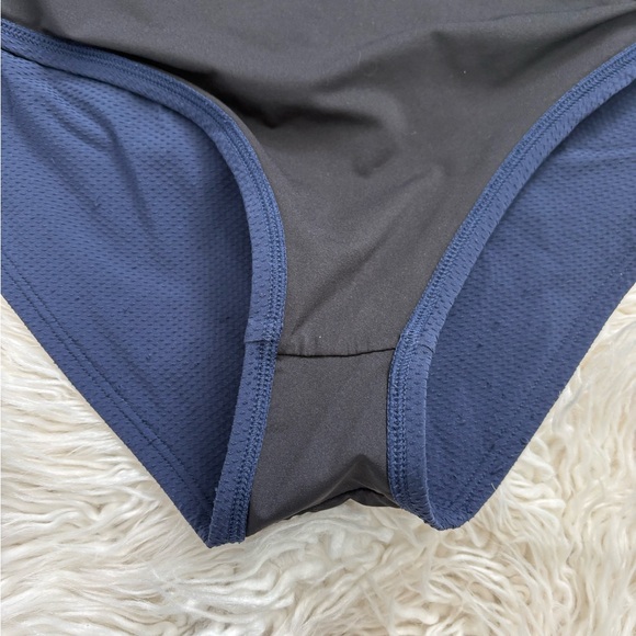 JCrew Navy Ruffle Two-Piece Swim Set - Picture 4 of 5